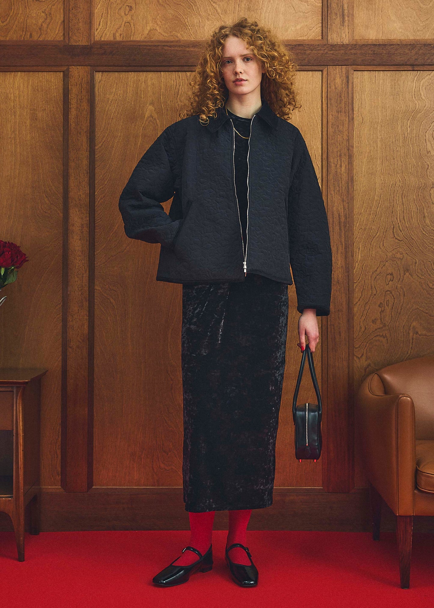 【Oblada】FLOWER EMBROIDERY BLOUSON