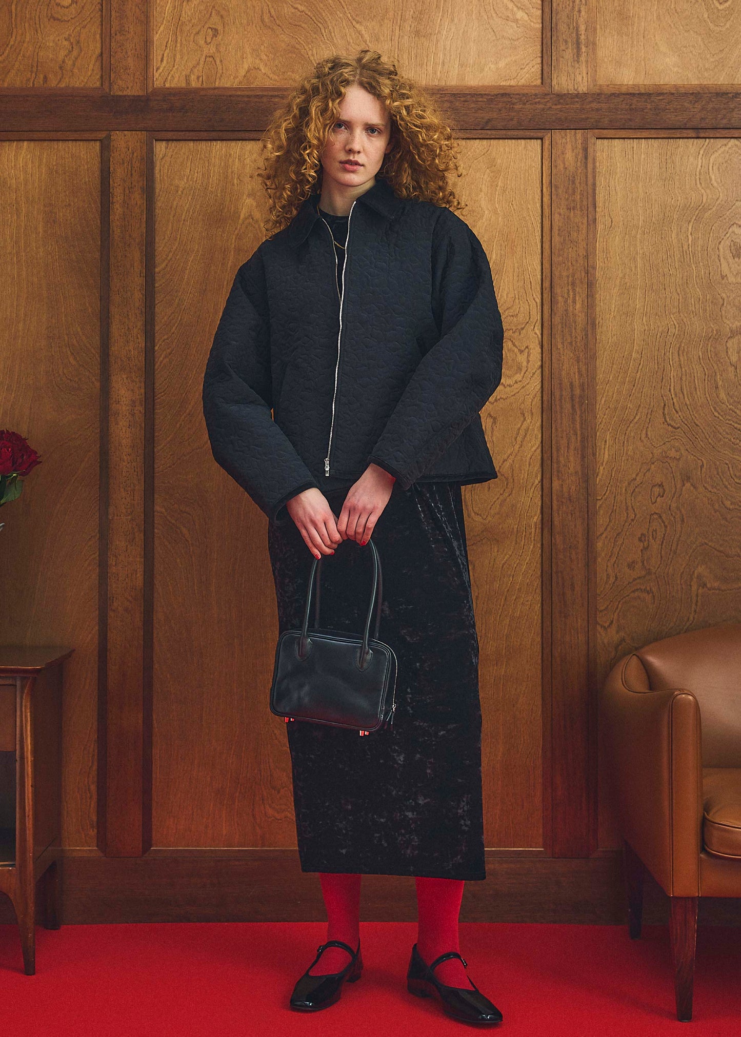 【Oblada】FLOWER EMBROIDERY BLOUSON