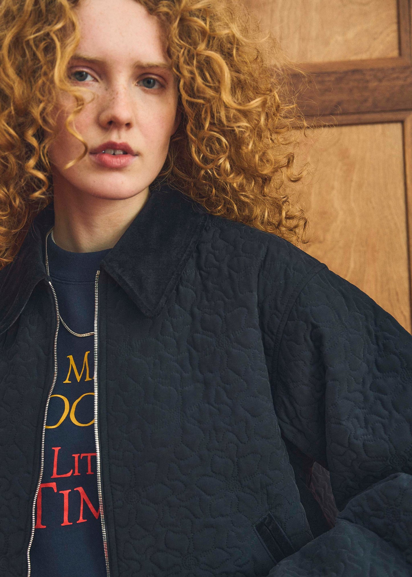 【Oblada】FLOWER EMBROIDERY BLOUSON