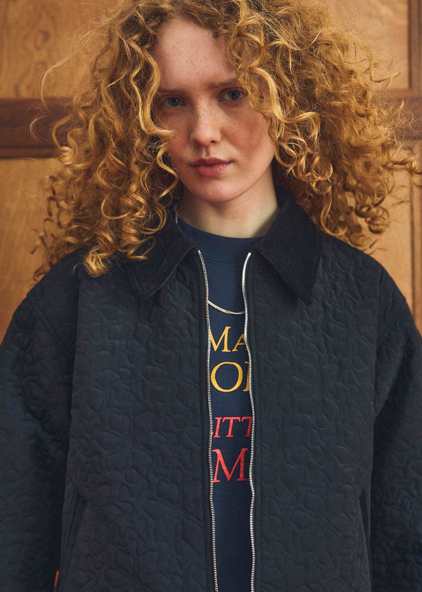 【Oblada】FLOWER EMBROIDERY BLOUSON
