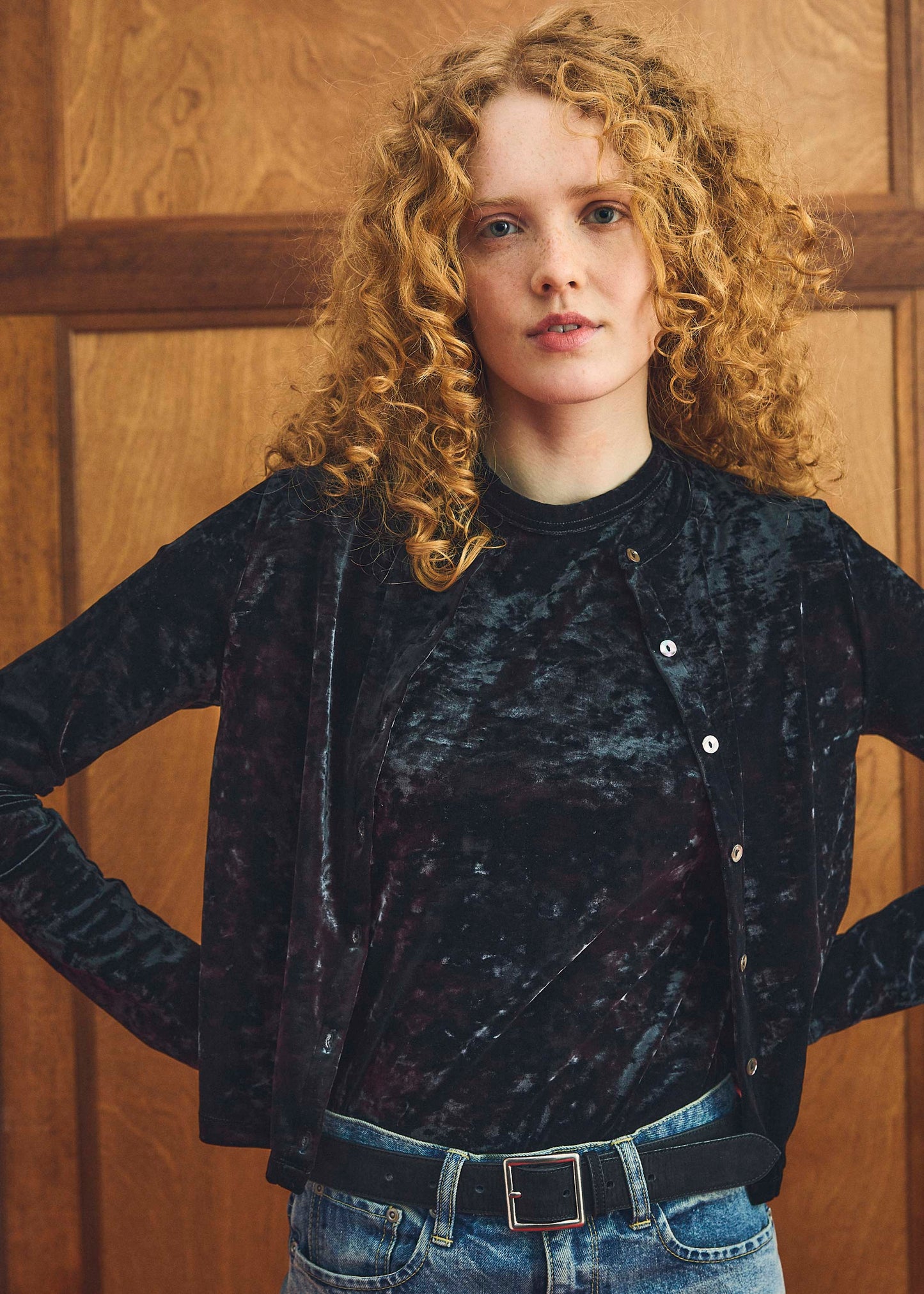 【Oblada】VELOR CARDIGAN