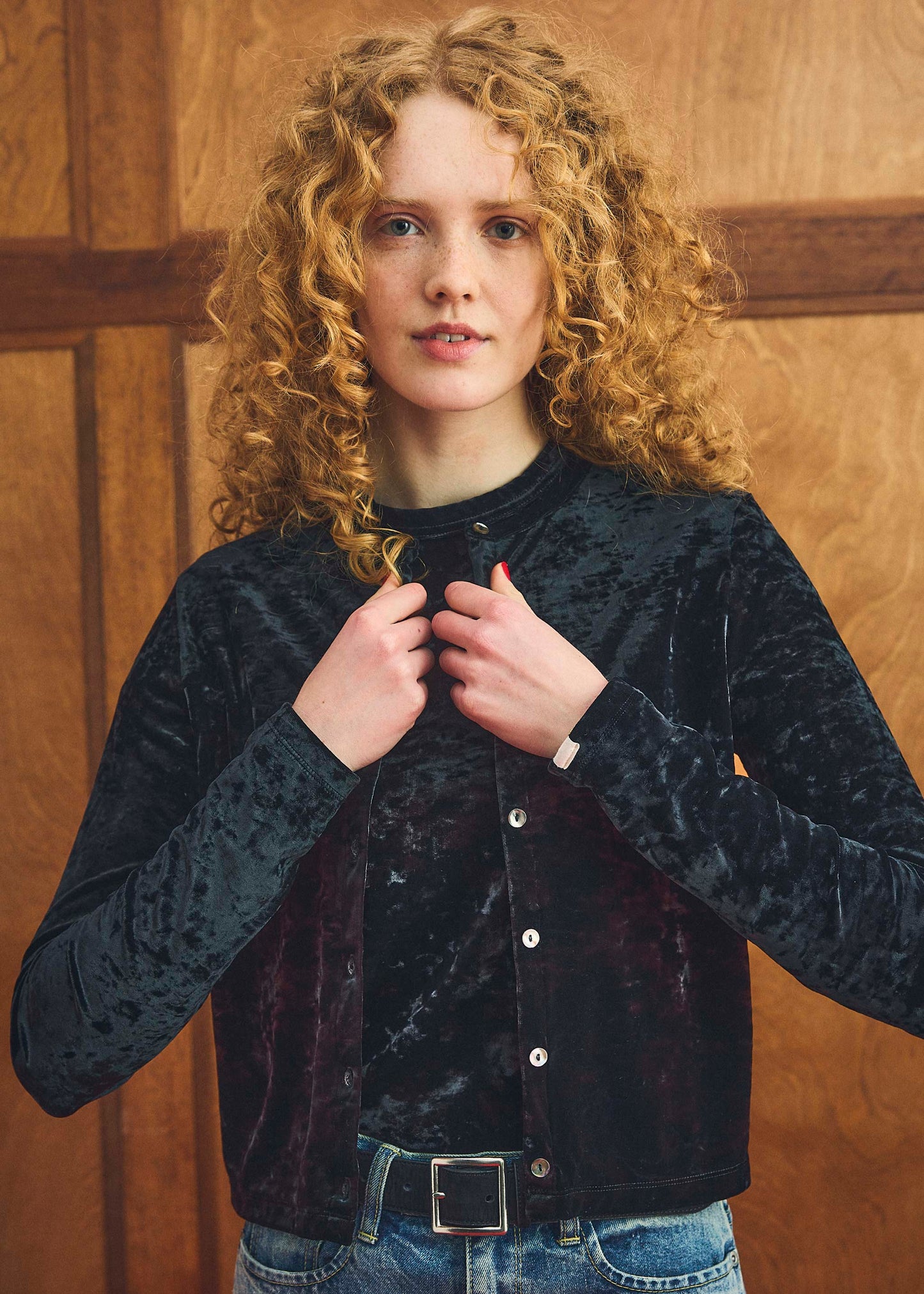 【Oblada】VELOR CARDIGAN