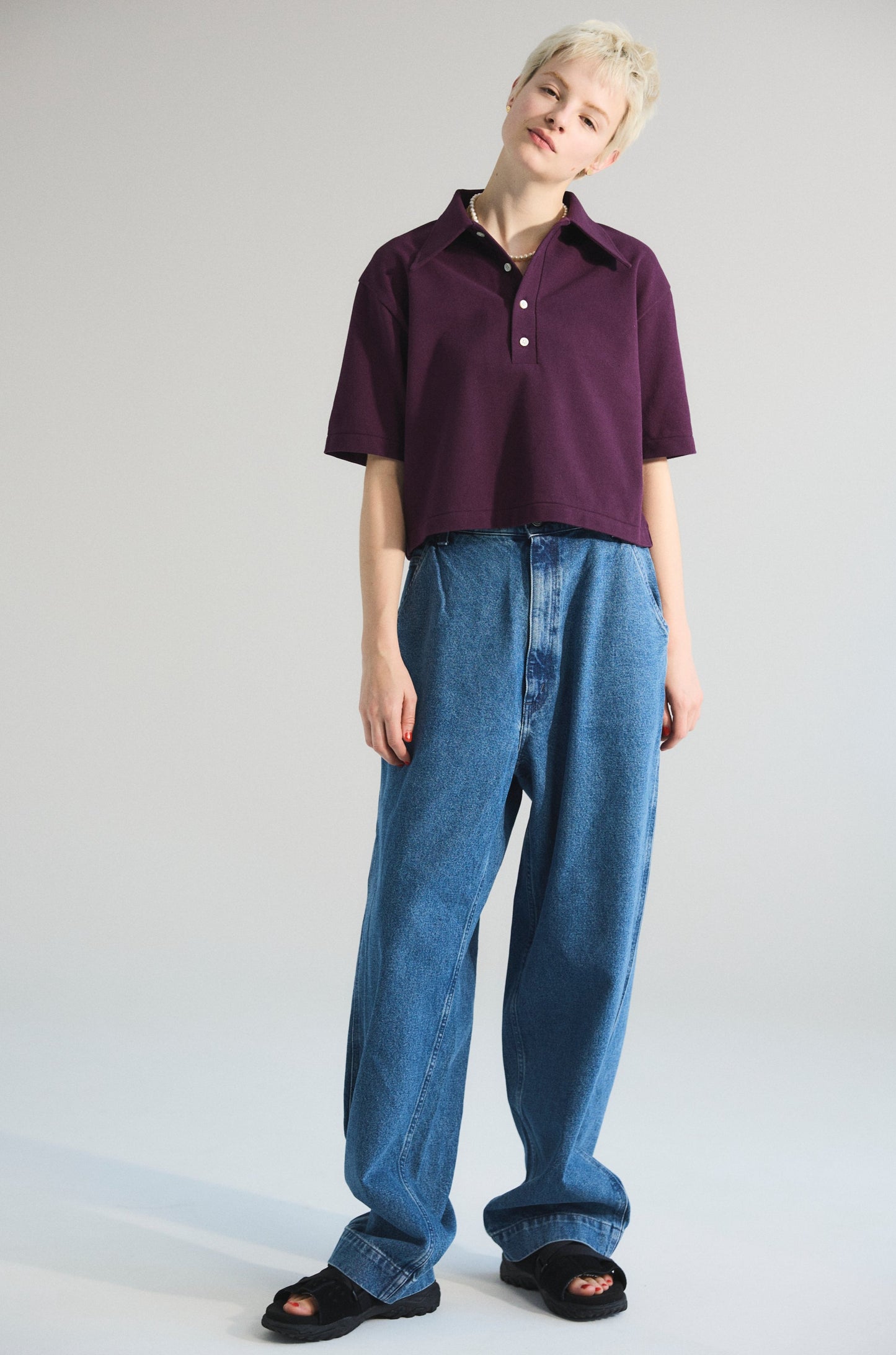 【Oblada】SKATER JEANS