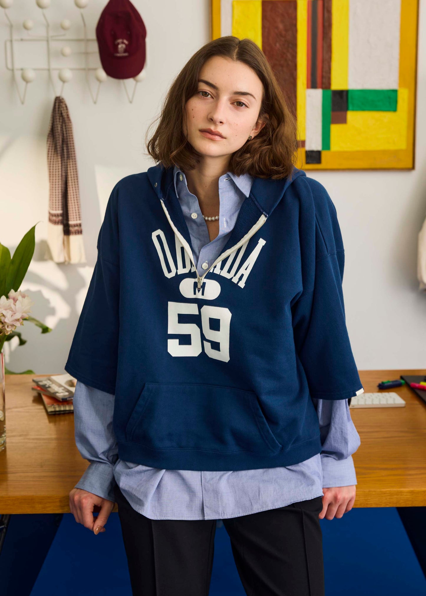 【ONLINE PREORDER】HALF ZIP HOODIE
