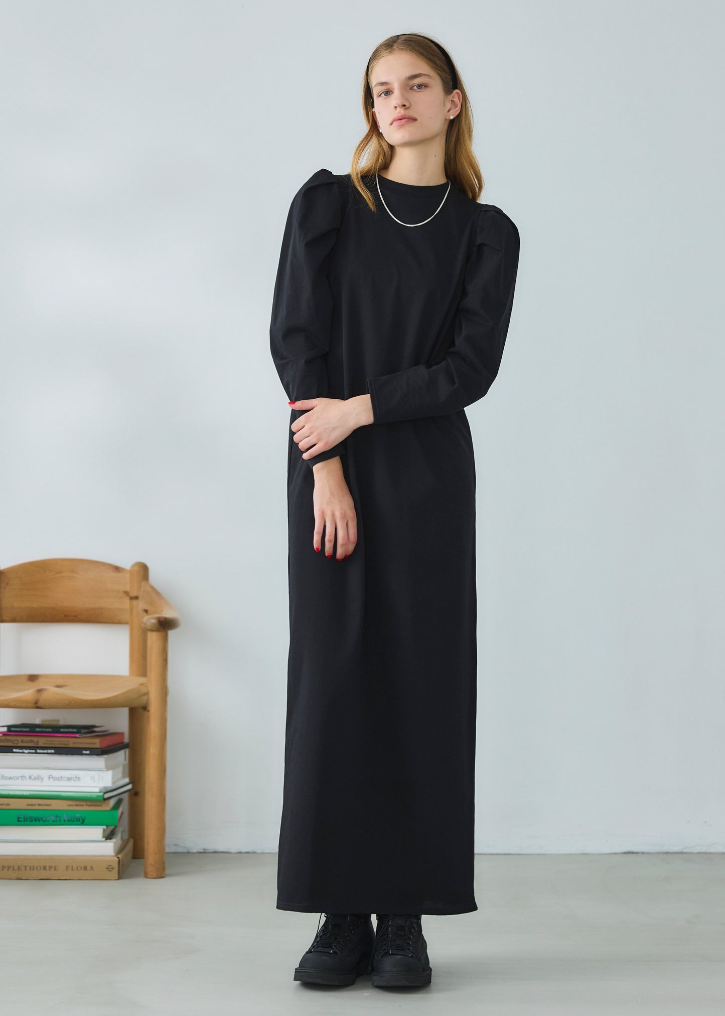 【Oblada】SHIRRING DRESS