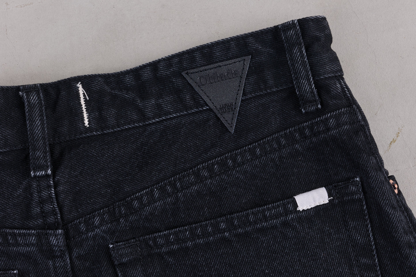 【Oblada】BUDDY DENIM SKIRT BLACK