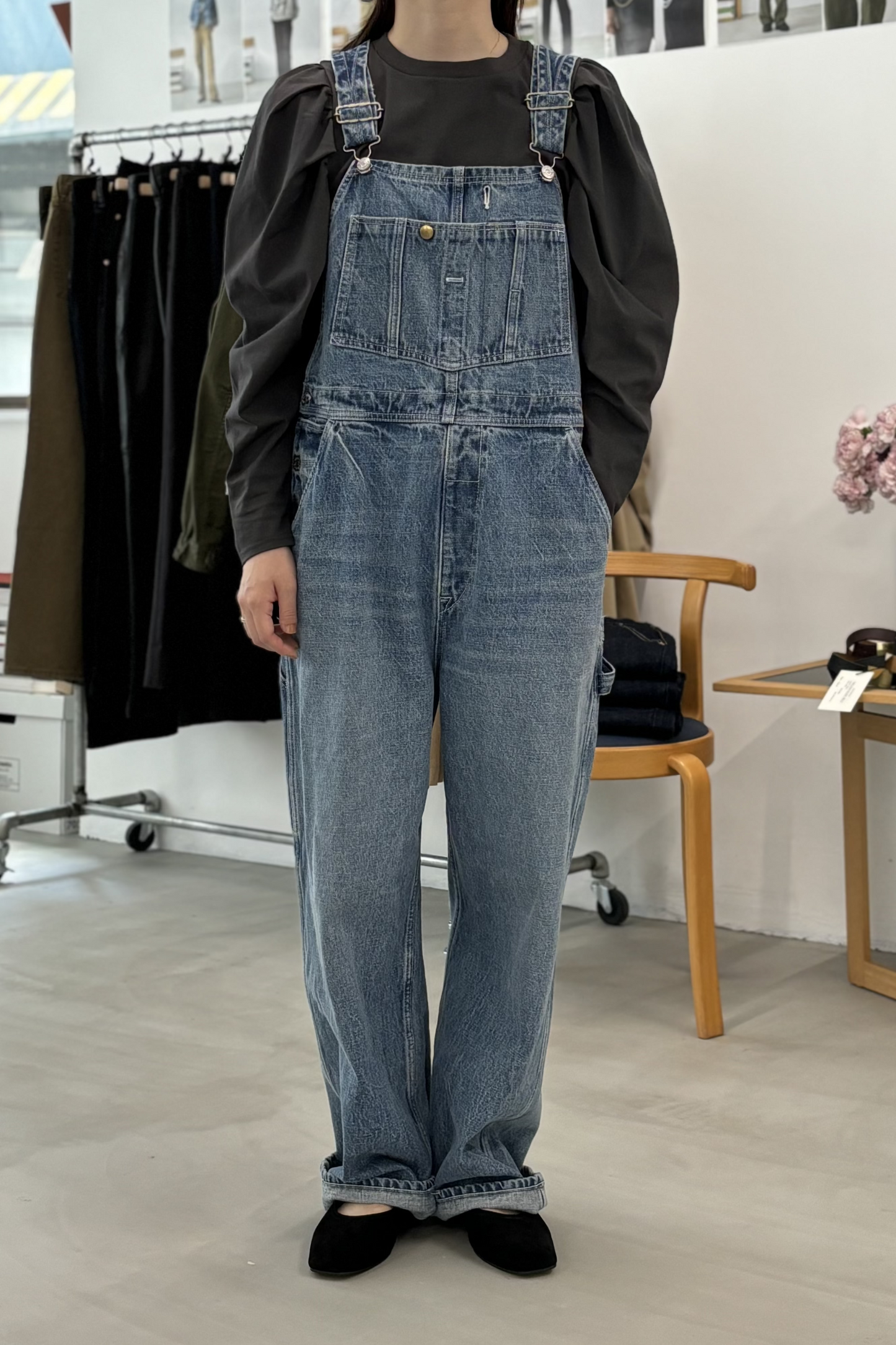 【Oblada】SHIRRING JERSEY BLOUSE