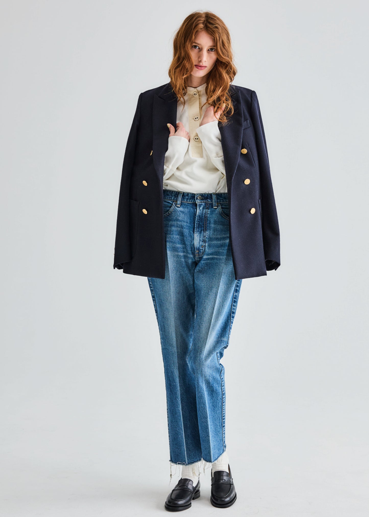 【Oblada】HIGH WAIST CUT OFF