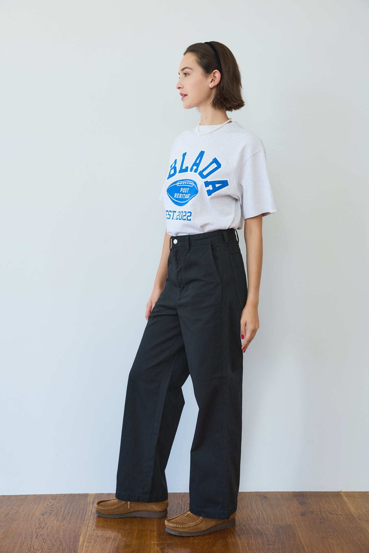 【Oblada】College Logo T-shirt