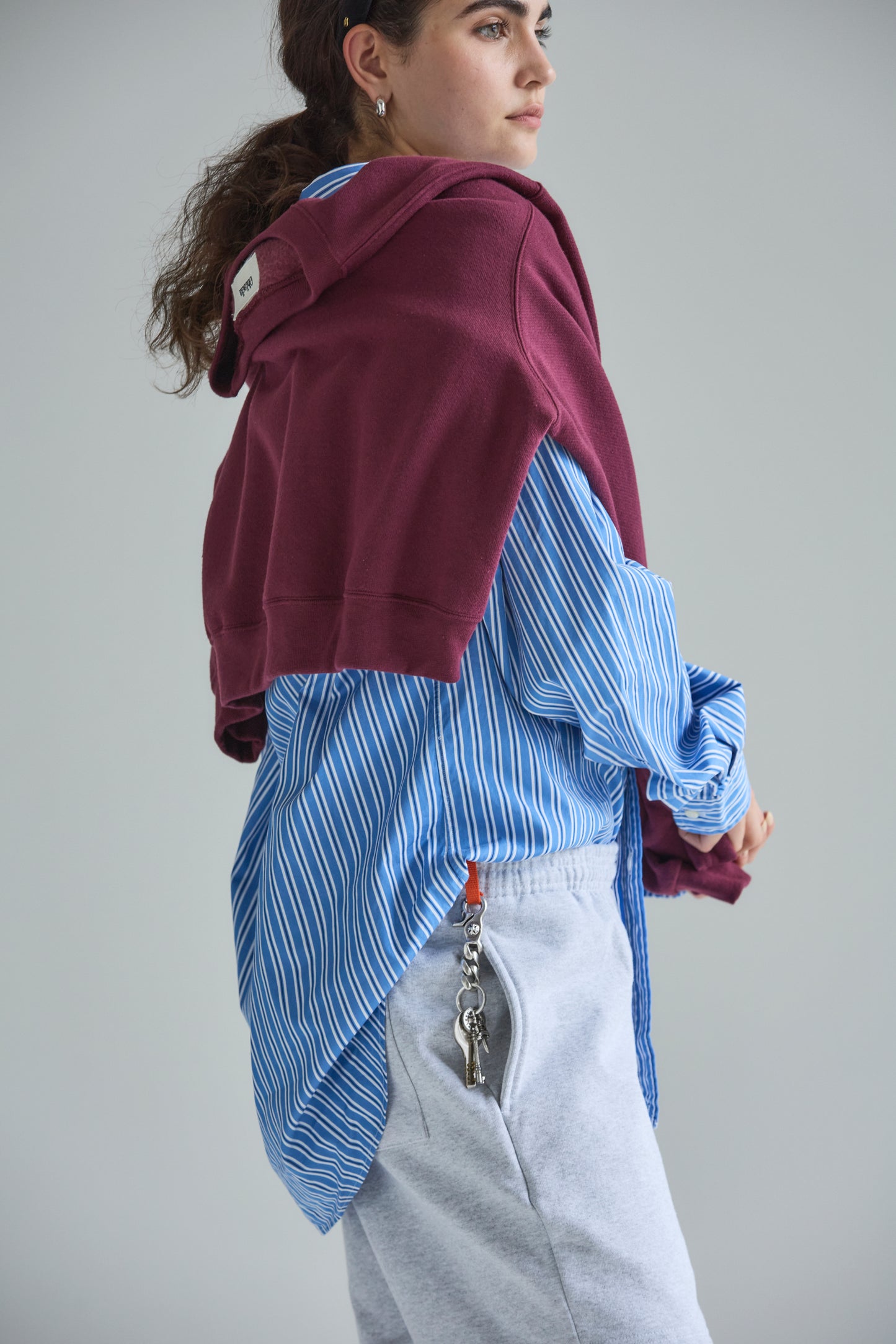 【Oblada】College Logo Sweat Short Pants