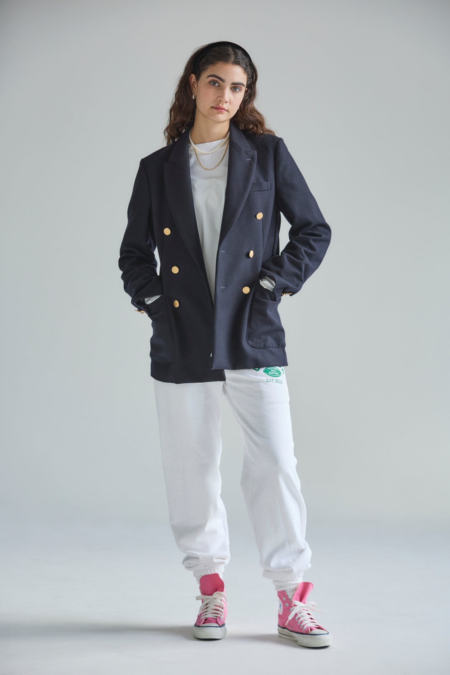 【Oblada】College Logo Sweatpants