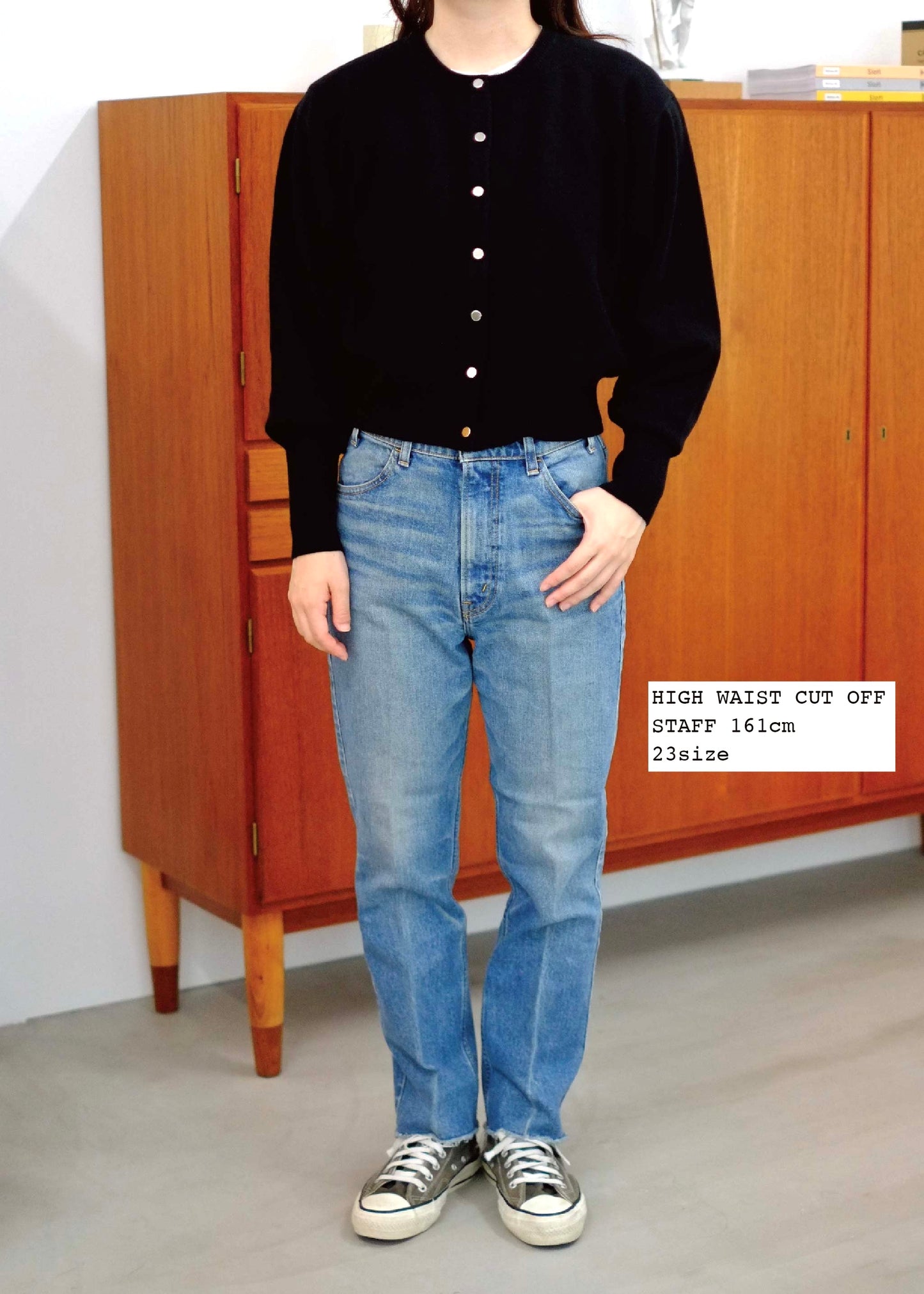 【Oblada】HIGH WAIST CUT OFF