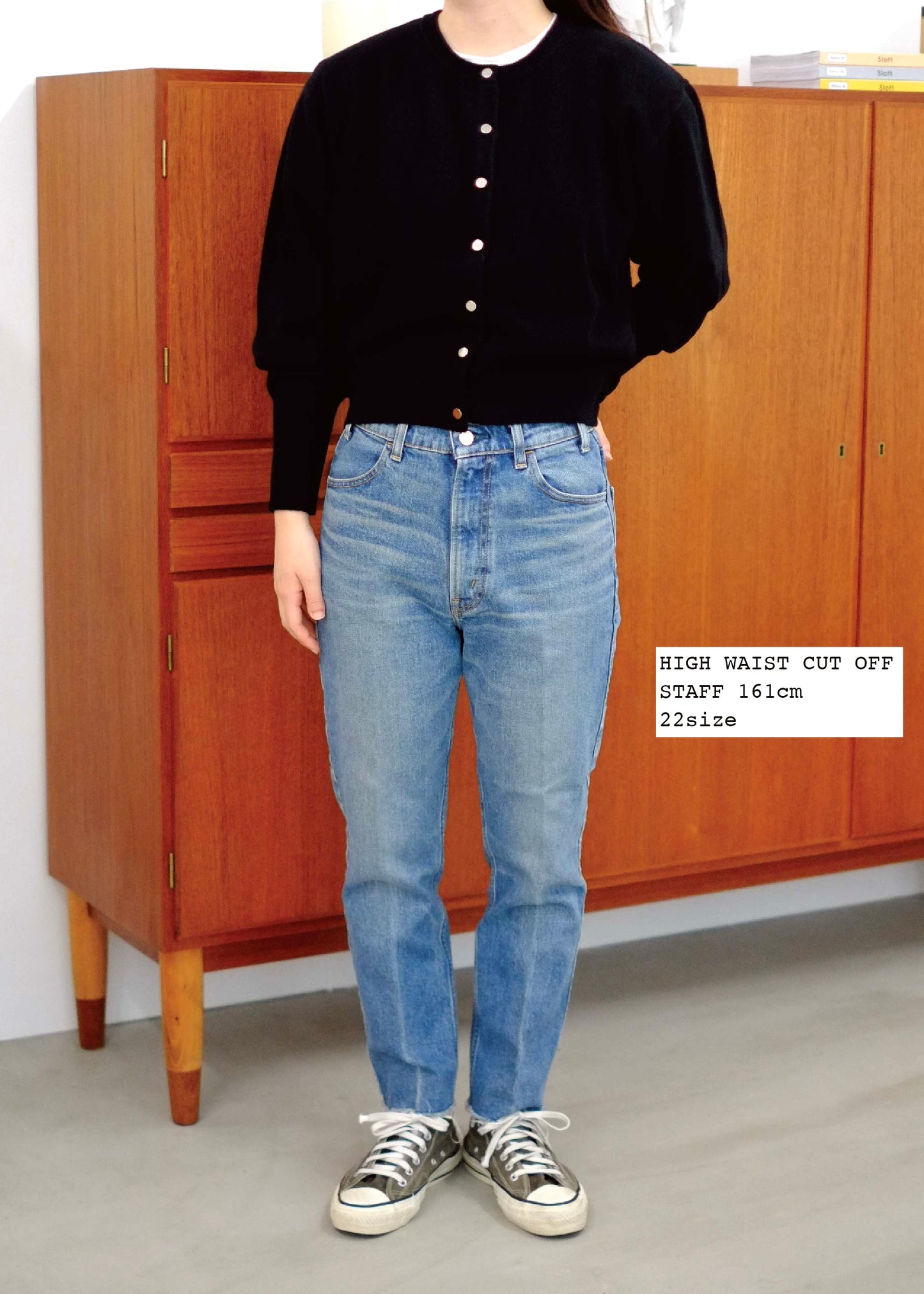 【Oblada】HIGH WAIST CUT OFF