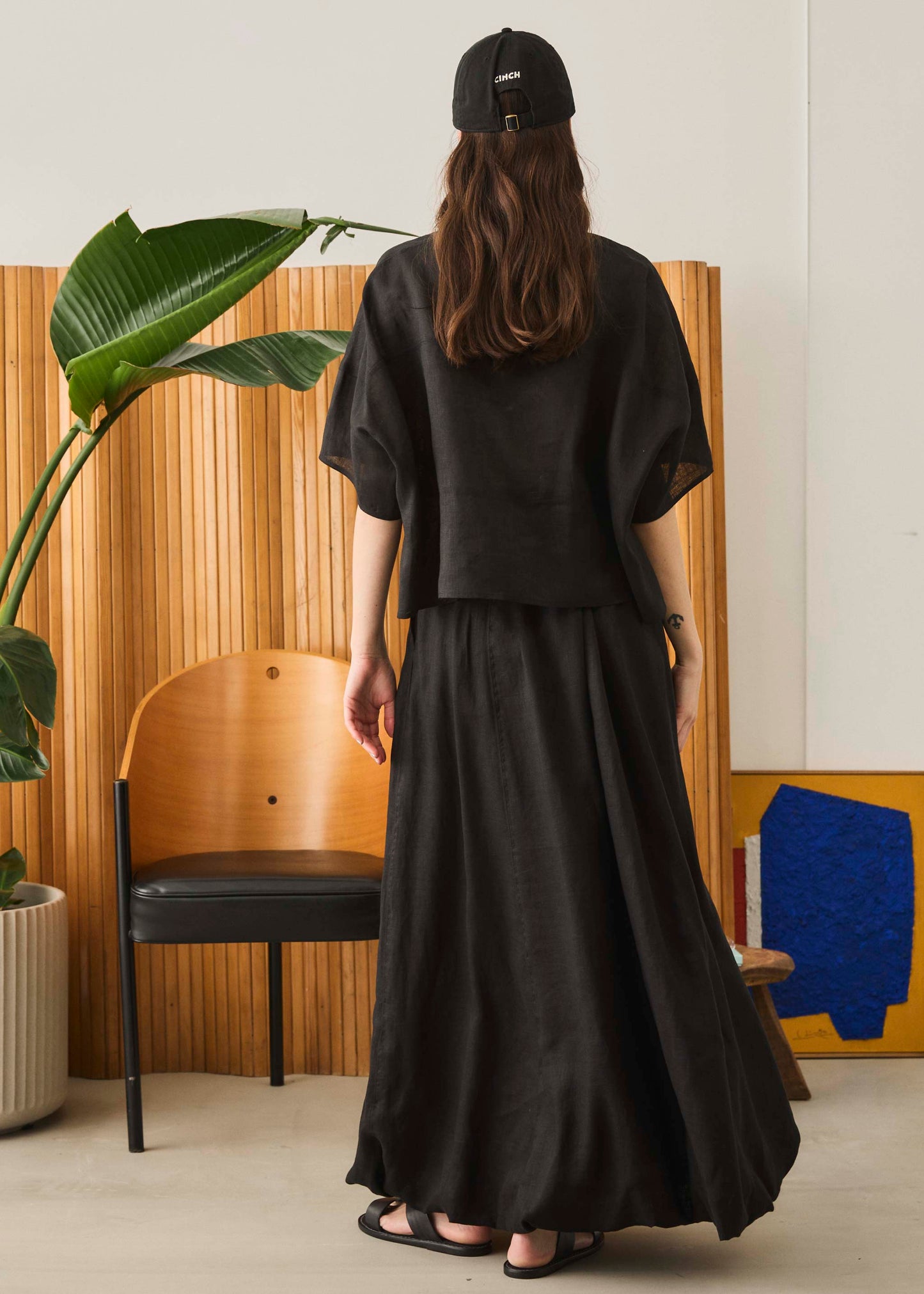 【Oblada】LINEN BALLOON SKIRT