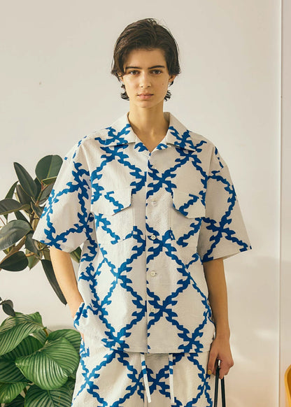 【Oblada】FOLK SHIRT