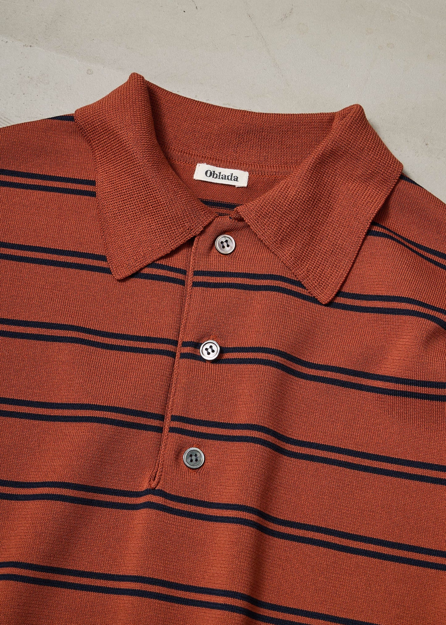 【ONLINE PREORDER】BORDER POLO KNIT