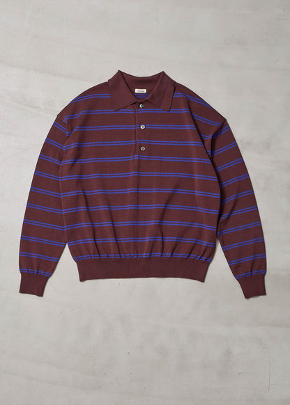 【ONLINE PREORDER】BORDER POLO KNIT