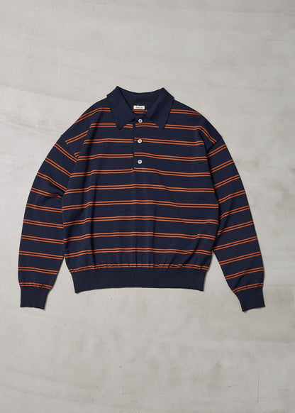 【ONLINE PREORDER】BORDER POLO KNIT