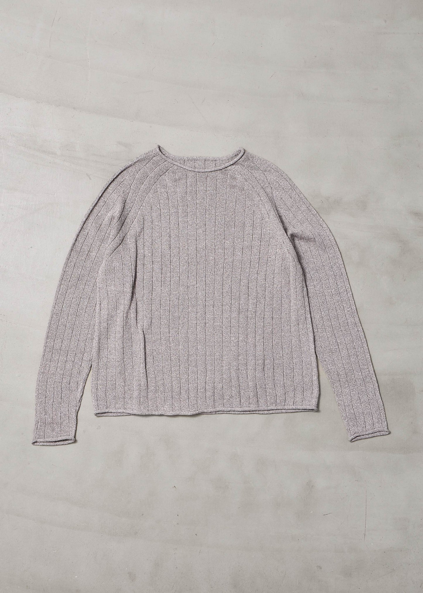 【ONLINE PREORDER】LINEN WIDE RIB KNIT