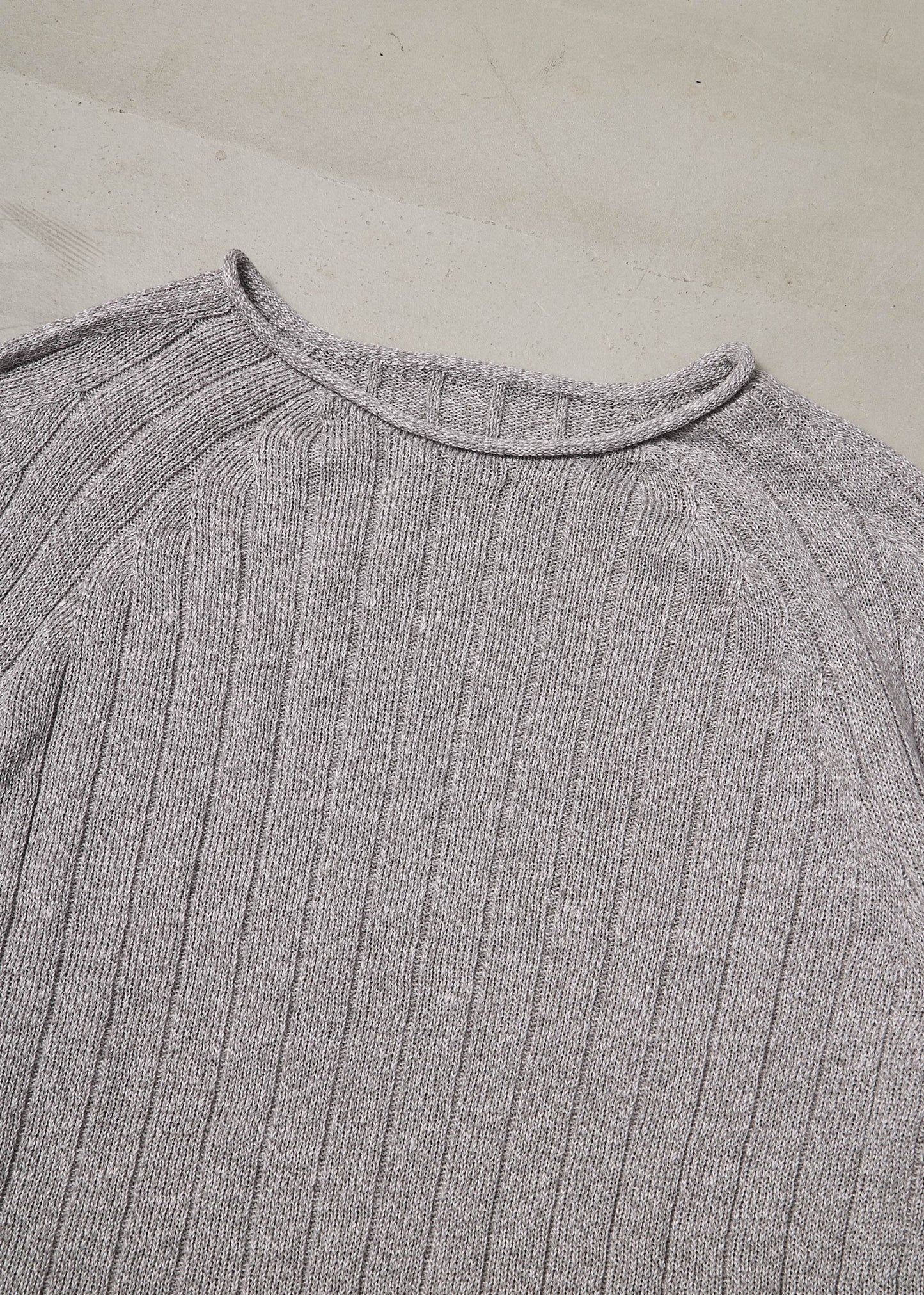 【ONLINE PREORDER】LINEN WIDE RIB KNIT