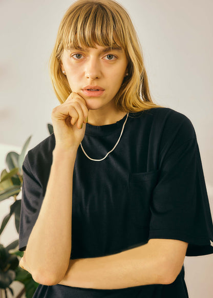 【Oblada】WOOL POCKET TEE