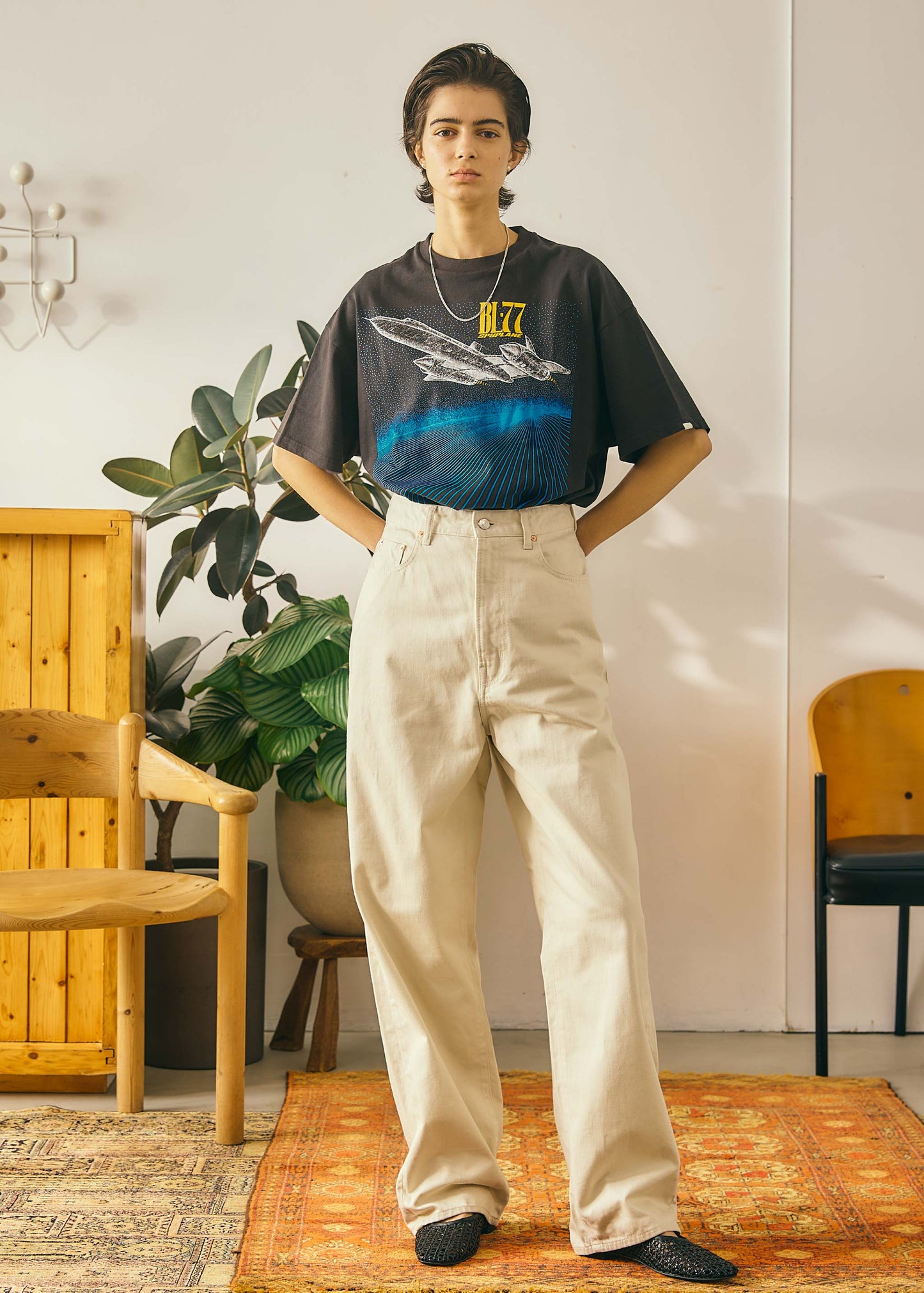 【Oblada】BUDDY JEANS IVORY