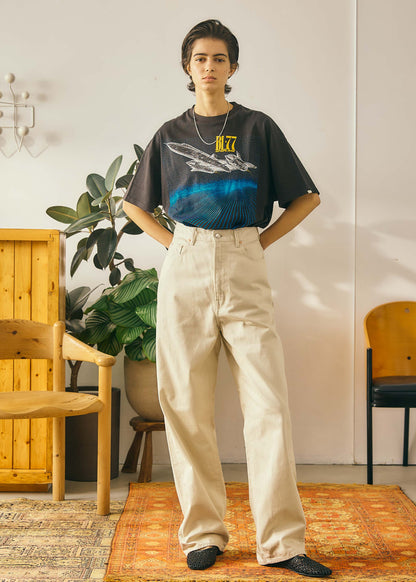 【Oblada】BUDDY JEANS IVORY