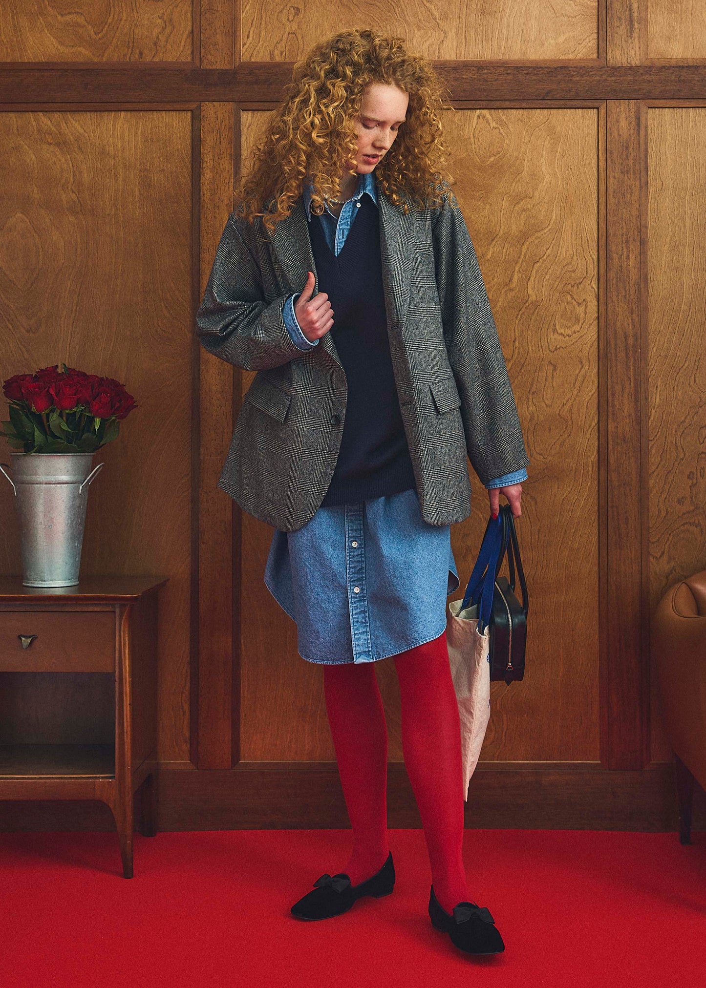 【Oblada】IVY BIG DENIM SHIRT