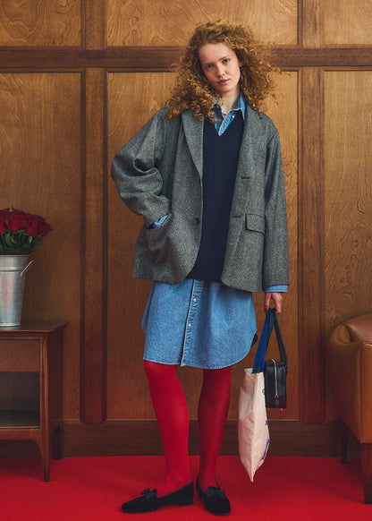 【Oblada】IVY BIG DENIM SHIRT