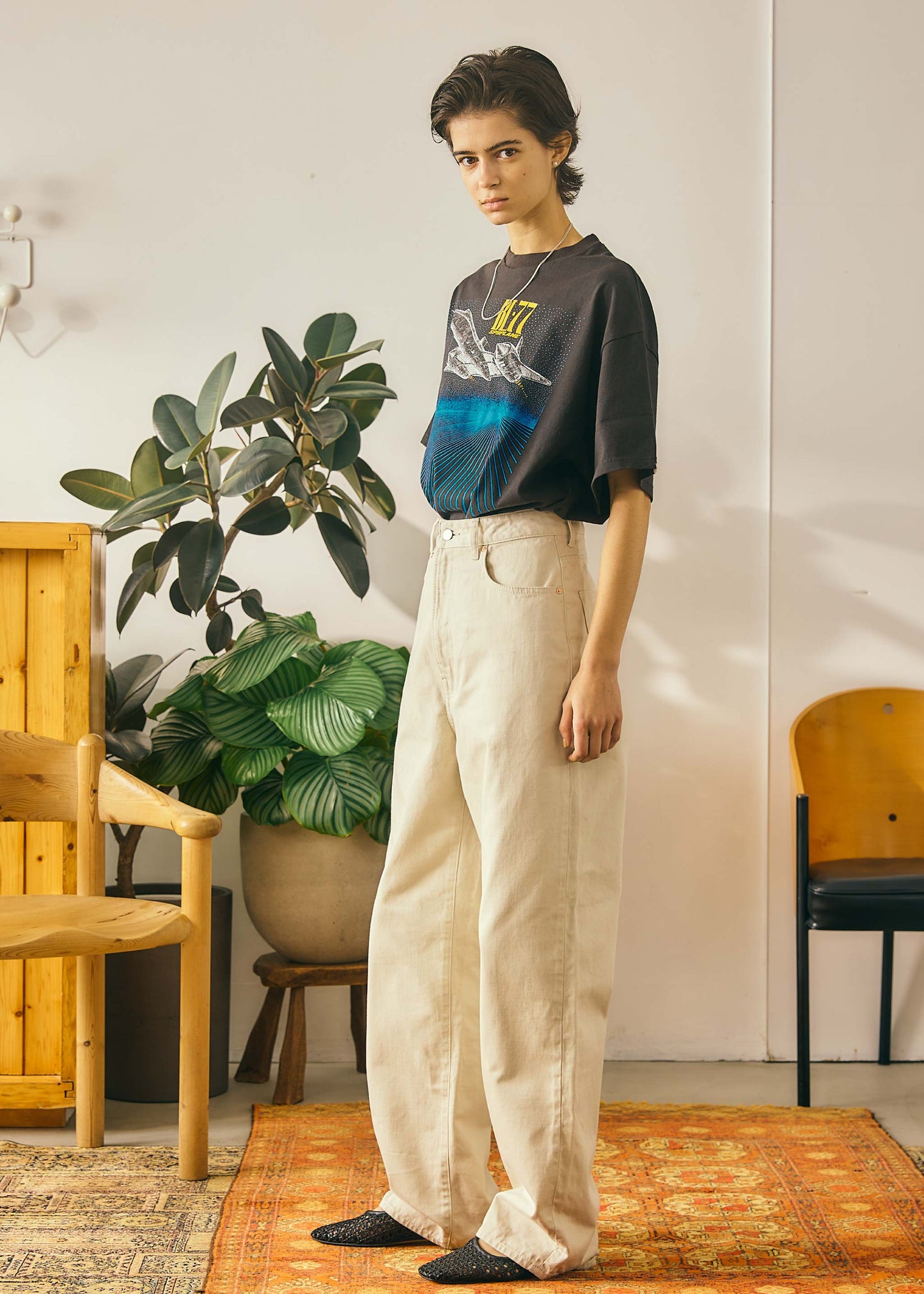 【Oblada】BUDDY JEANS IVORY