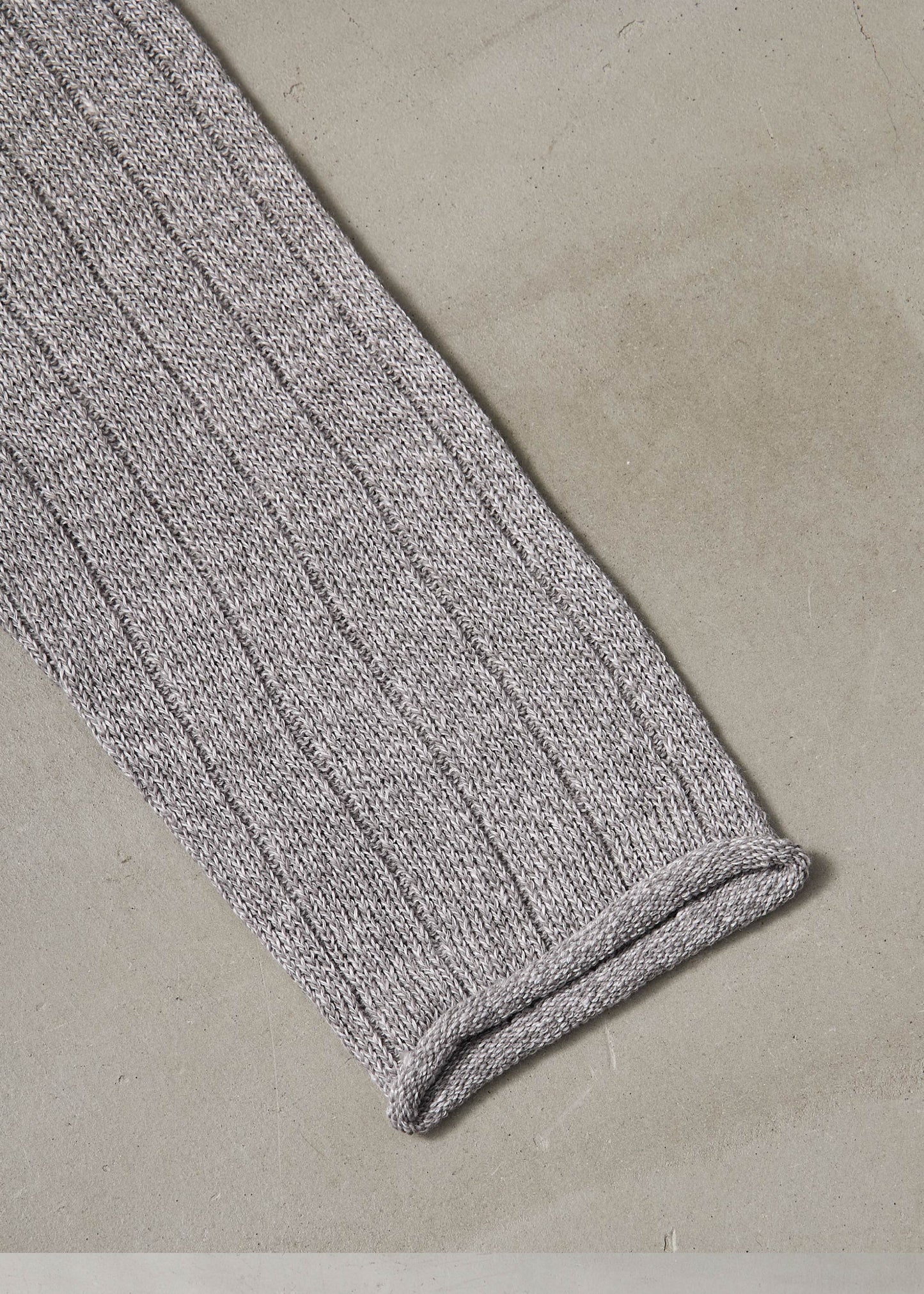 【ONLINE PREORDER】LINEN WIDE RIB KNIT