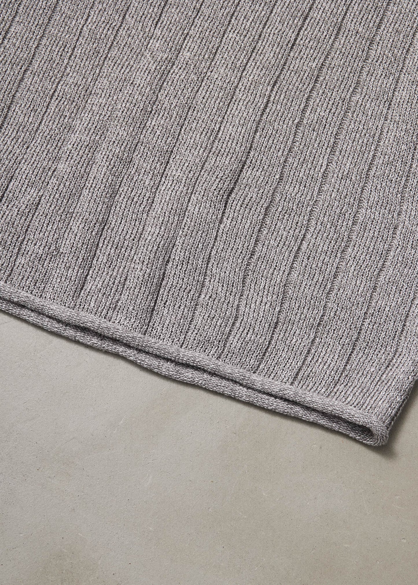 【ONLINE PREORDER】LINEN WIDE RIB KNIT