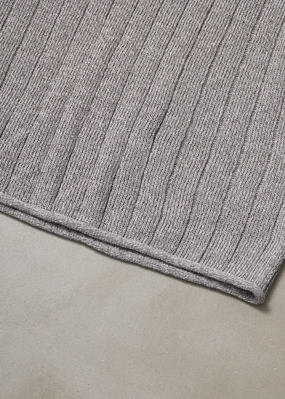 【ONLINE PREORDER】LINEN WIDE RIB KNIT