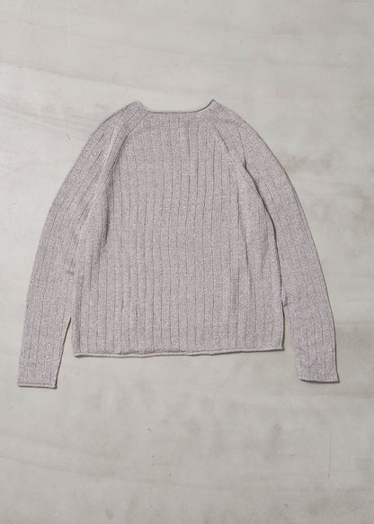 【ONLINE PREORDER】LINEN WIDE RIB KNIT