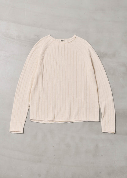 【ONLINE PREORDER】LINEN WIDE RIB KNIT