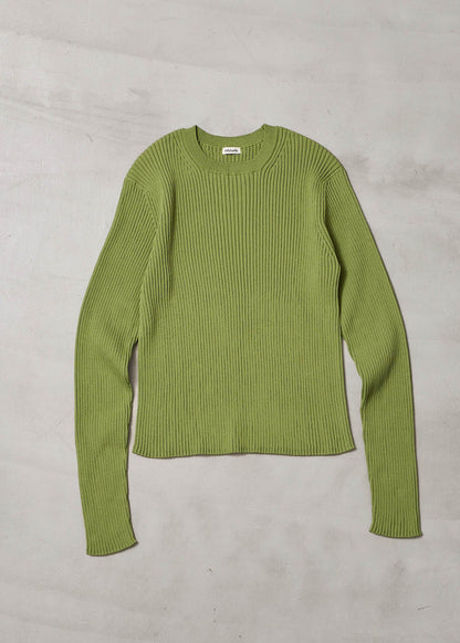 【ONLINE PREORDER】RIB CREW NECK KNIT