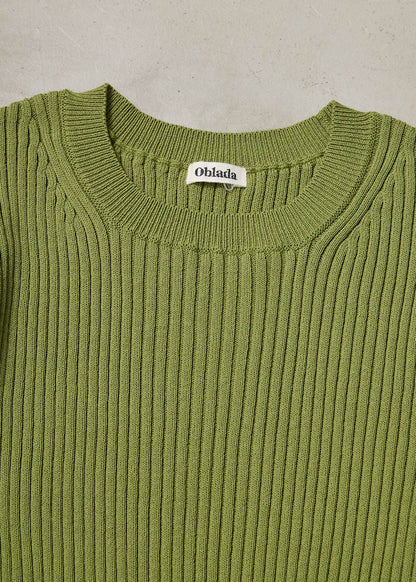 【ONLINE PREORDER】RIB CREW NECK KNIT