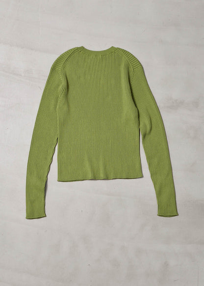 【ONLINE PREORDER】RIB CREW NECK KNIT
