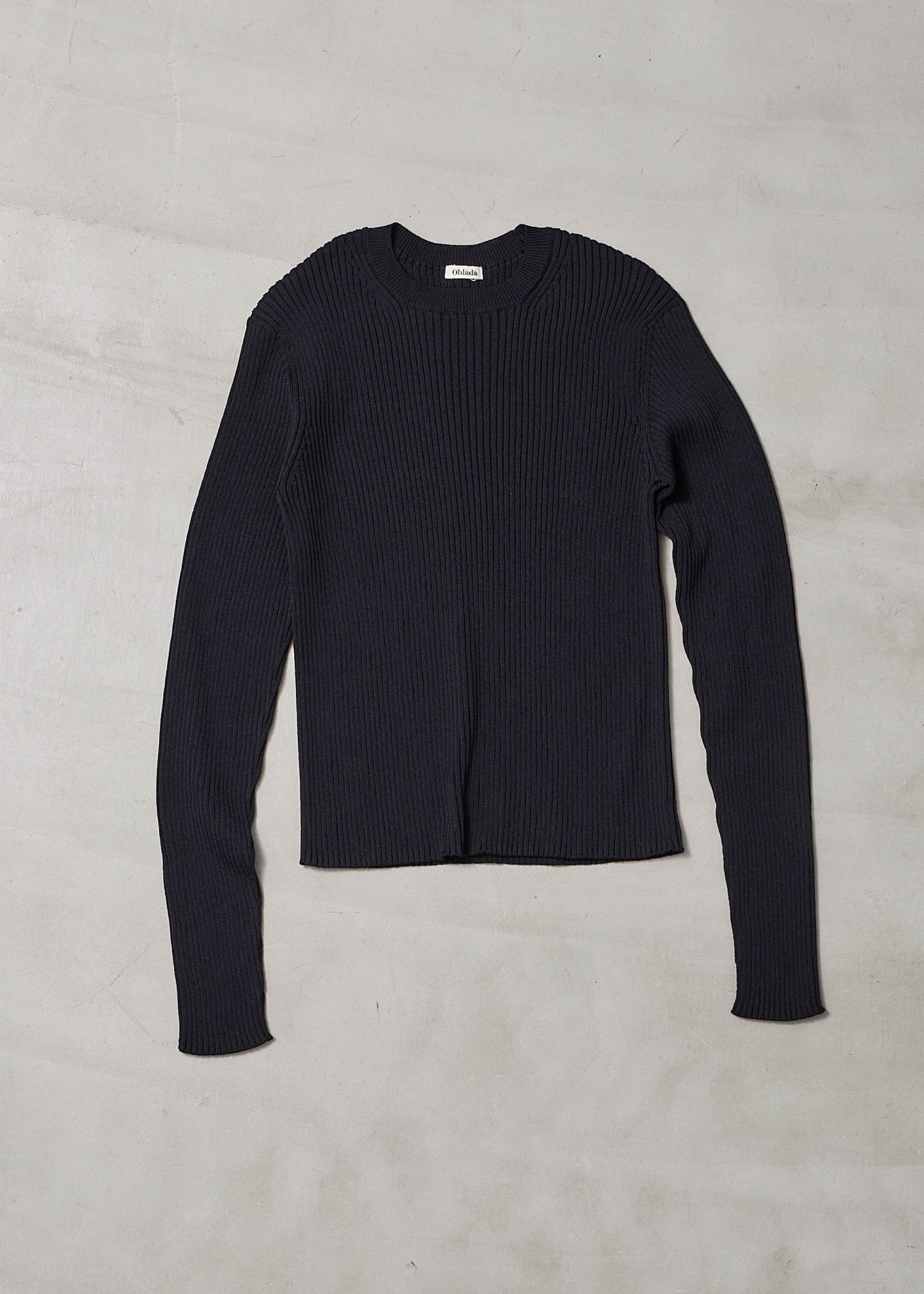【ONLINE PREORDER】RIB CREW NECK KNIT