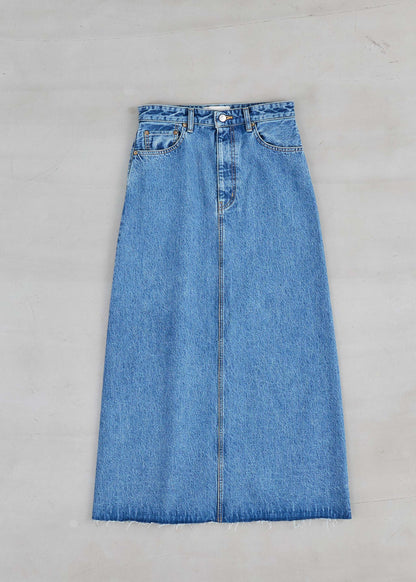 【Oblada】BUDDY DENIM SKIRT BLUE