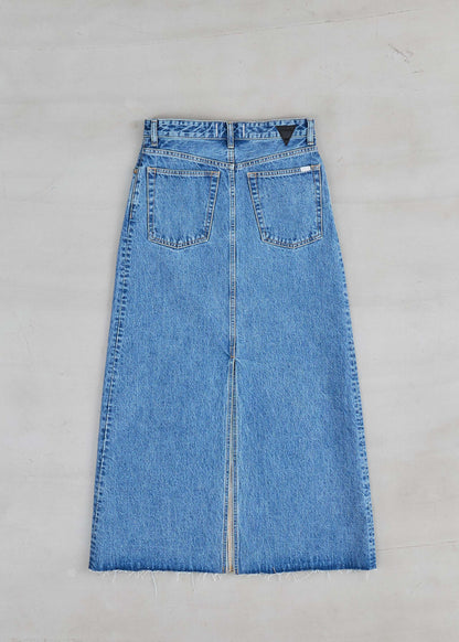 【Oblada】BUDDY DENIM SKIRT BLUE