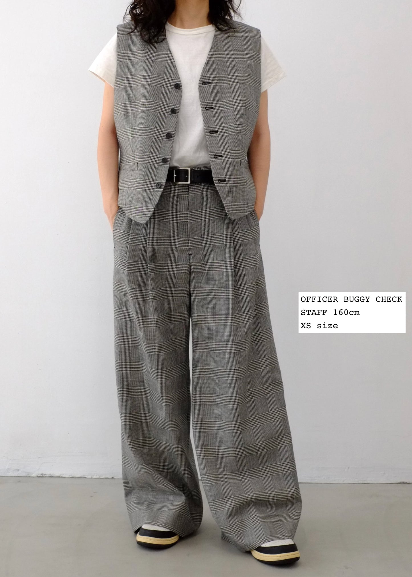 【Oblada】OFFICER BUGGY CHECK PANTS