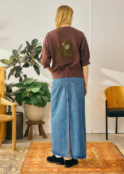 【Oblada】BUDDY DENIM SKIRT BLUE