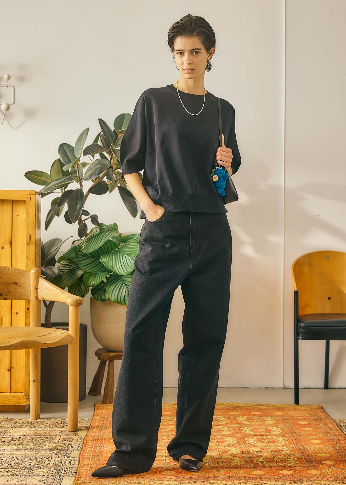 【Oblada】BUDDY JEANS BLACK