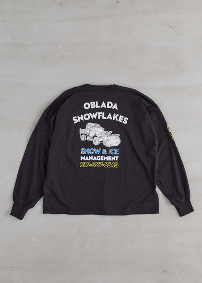【Oblada】SNOWFLAKES LONG TEE