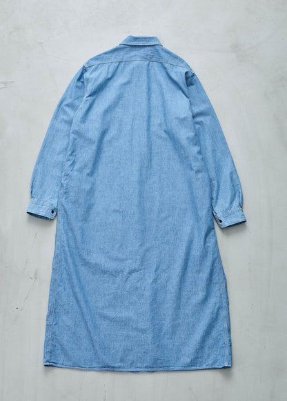 【Oblada】CHAMBRAY SHIRT ONEPIECE