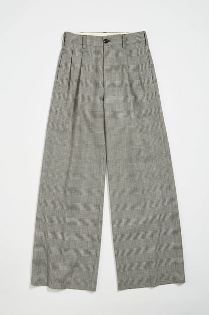 【Oblada】OFFICER BUGGY CHECK PANTS