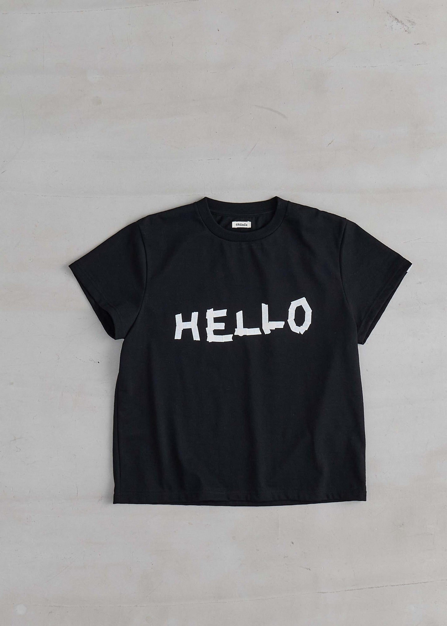 【Oblada】TAPE PRINT TEE