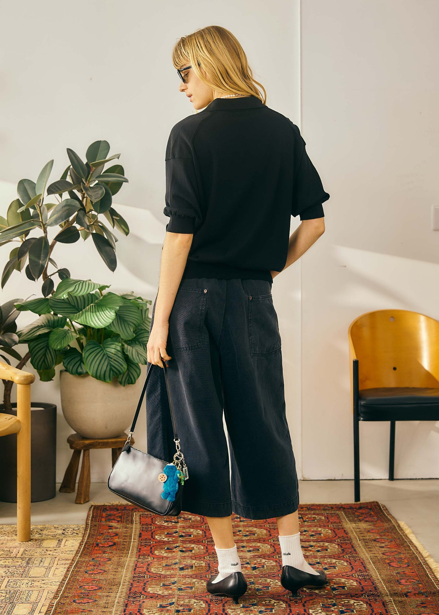 【Oblada】SUMMER HENRY POLO KNIT