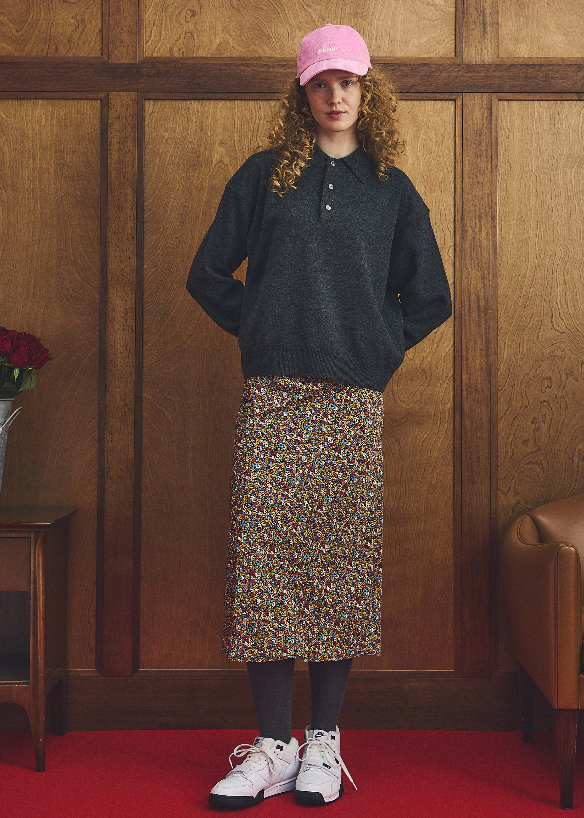 【新品】定価66,000円 la favola wool セミフレアpants 別注】la favola ウールツイル セミフレアパンツ